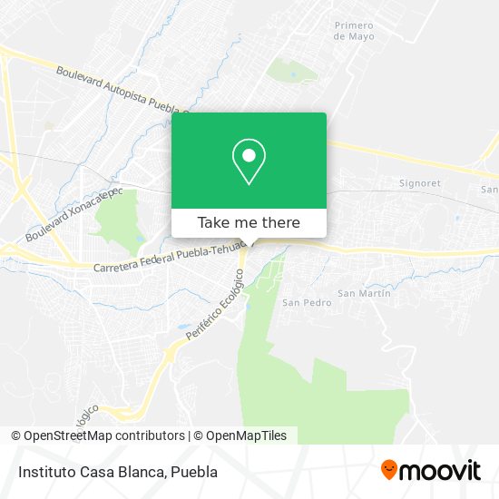 Instituto Casa Blanca map