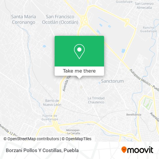Borzani Pollos Y Costillas map