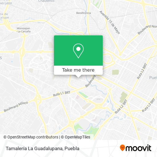 Mapa de Tamalería La Guadalupana