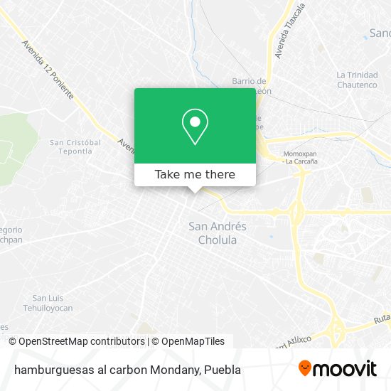 Mapa de hamburguesas al carbon Mondany