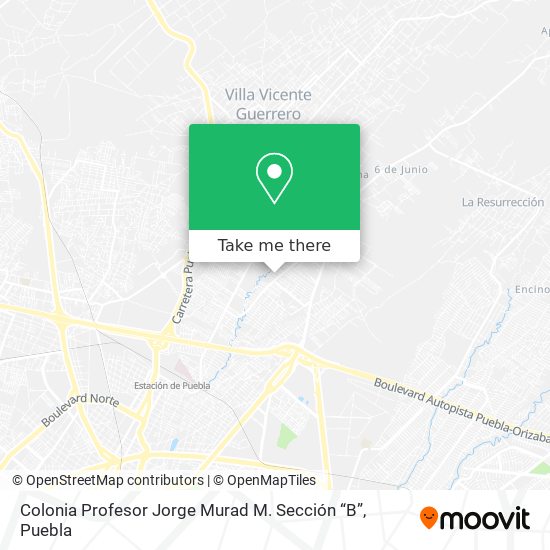 Colonia Profesor Jorge Murad M. Sección “B” map