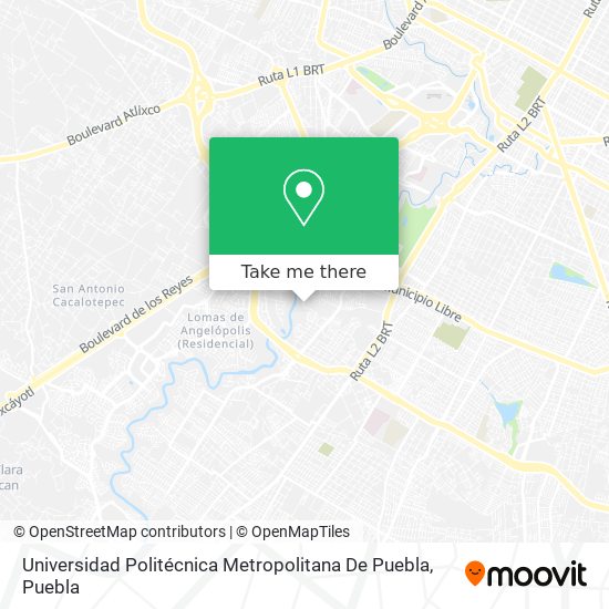 Universidad Politécnica Metropolitana De Puebla map