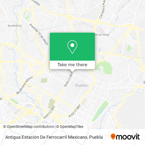 Antigua Estación De Ferrocarril Mexicano map