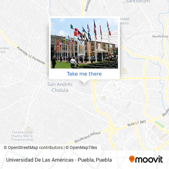 Universidad De Las Américas - Puebla map