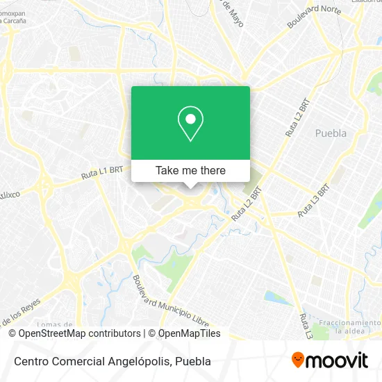 Centro Comercial Angelópolis map