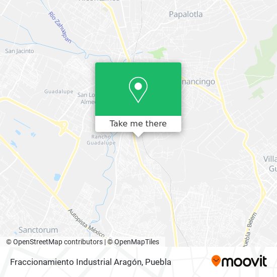 Fraccionamiento Industrial Aragón map