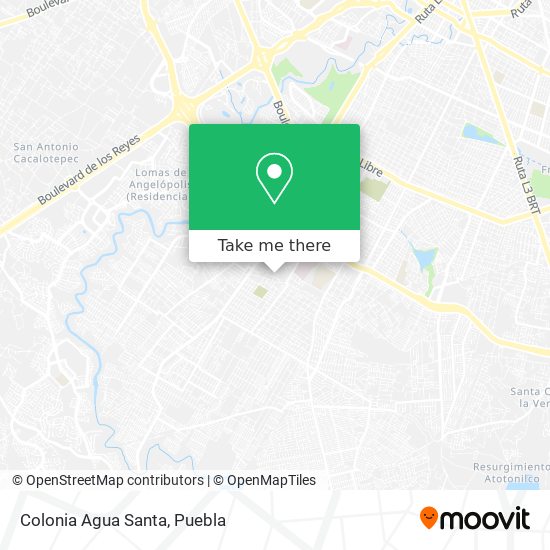 Mapa de Colonia Agua Santa
