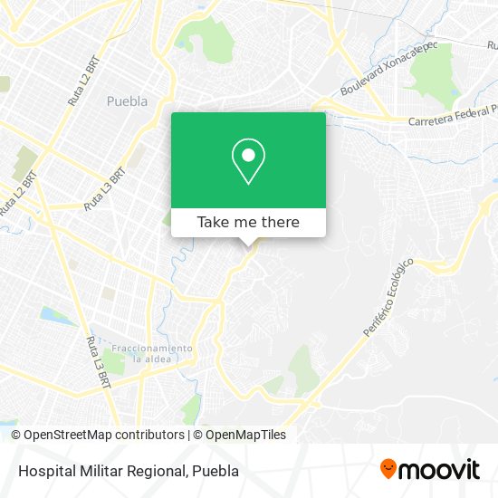 Mapa de Hospital Militar Regional
