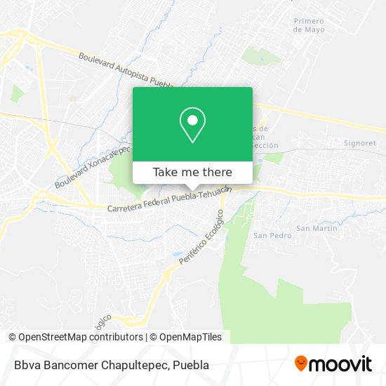Mapa de Bbva Bancomer Chapultepec