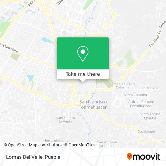 Lomas Del Valle map