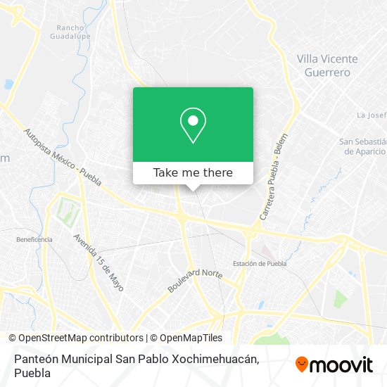 Mapa de Panteón Municipal San Pablo Xochimehuacán