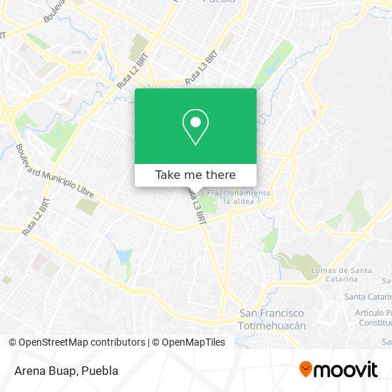 Arena Buap map