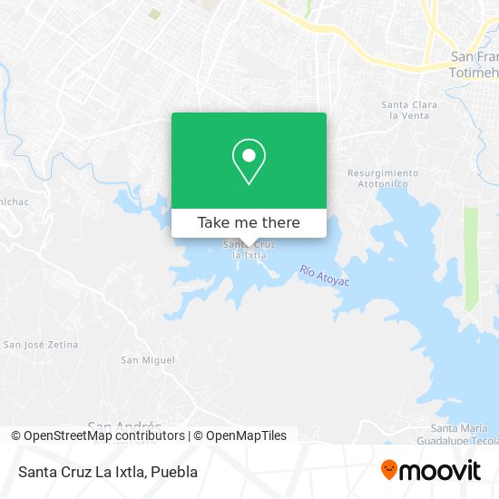 Mapa de Santa Cruz La Ixtla
