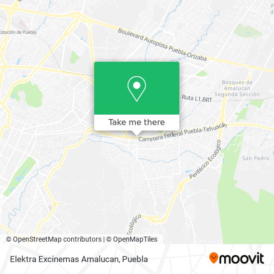 Elektra Excinemas Amalucan map