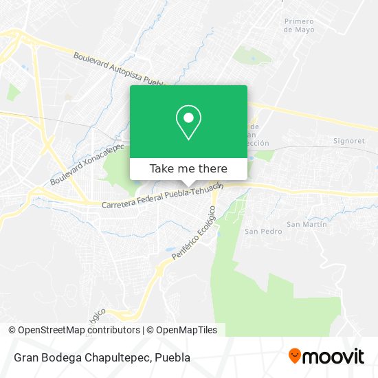 Mapa de Gran Bodega Chapultepec
