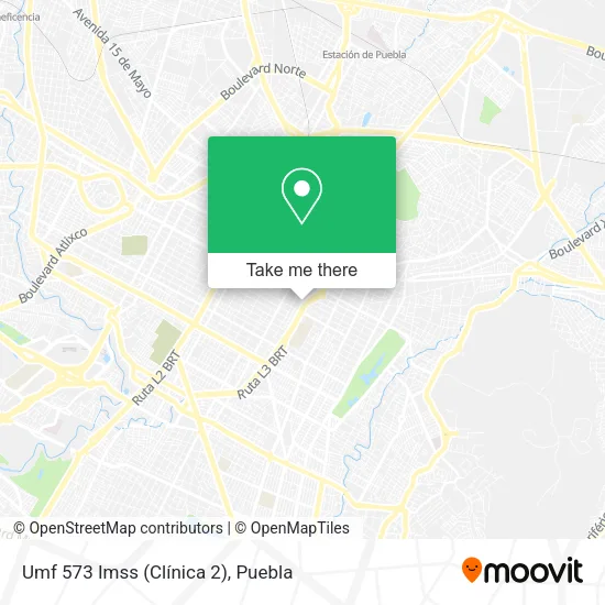 Mapa de Umf 573 Imss (Clínica 2)