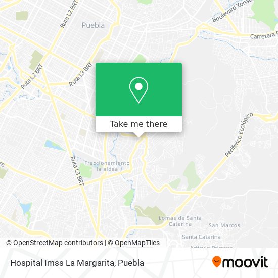Hospital Imss La Margarita map