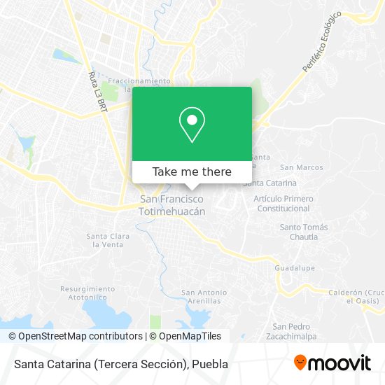Santa Catarina (Tercera Sección) map