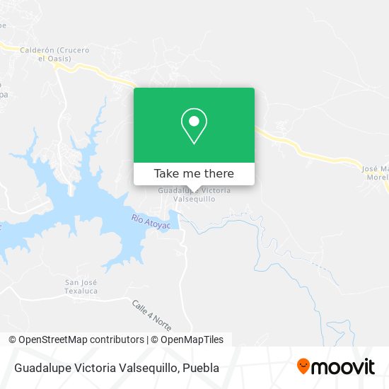 Guadalupe Victoria Valsequillo map