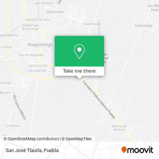 Mapa de San José Tlautla