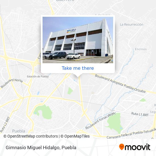Mapa de Gimnasio Miguel Hidalgo