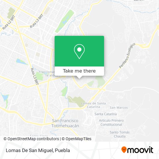 Lomas De San Miguel map