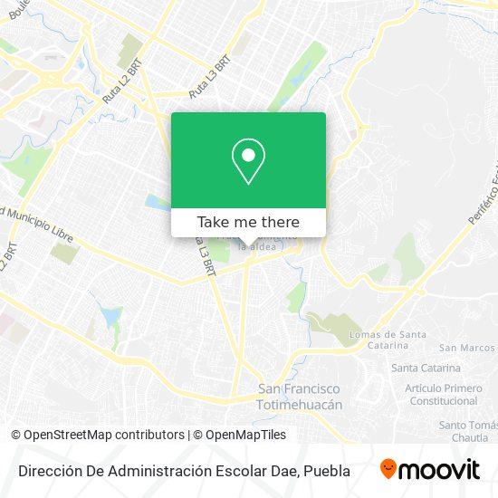 Mapa de Dirección De Administración Escolar Dae