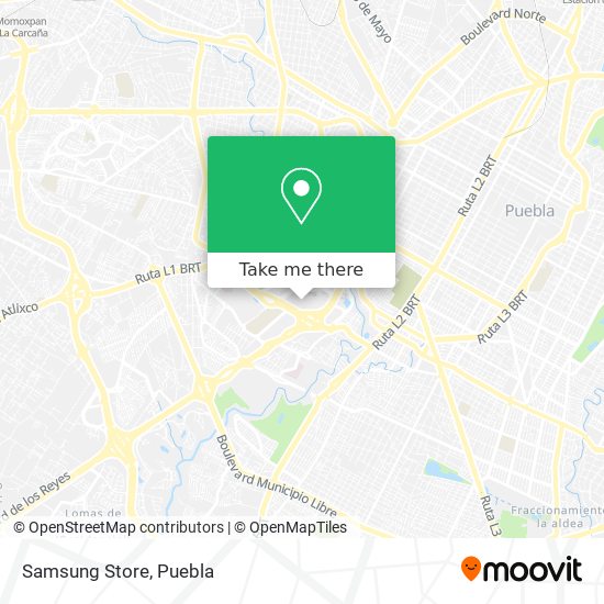 Mapa de Samsung Store