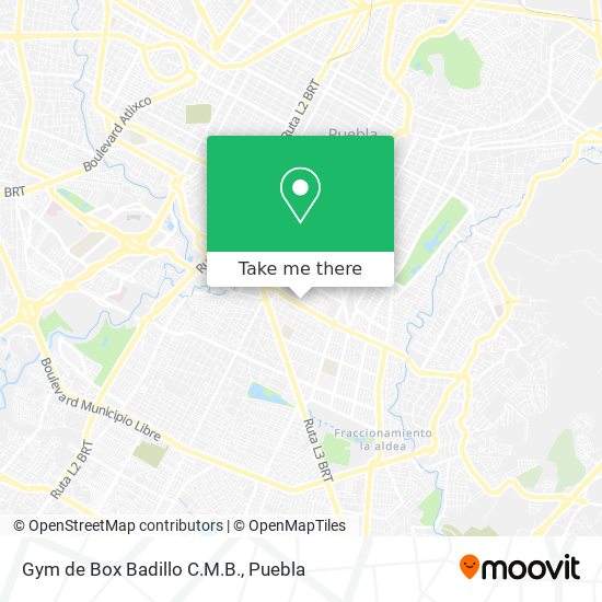 Mapa de Gym de Box Badillo C.M.B.