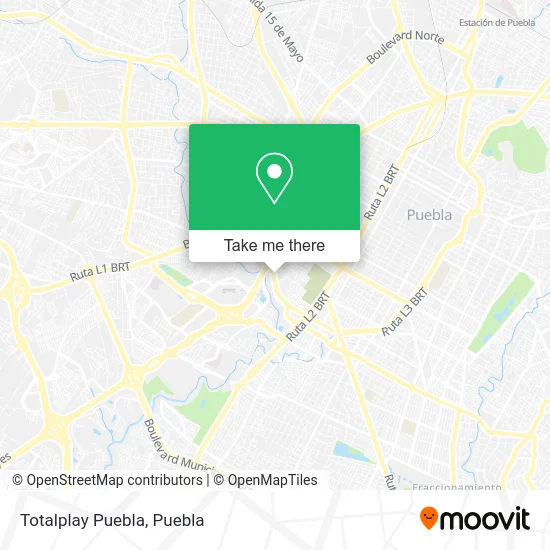 Totalplay Puebla map
