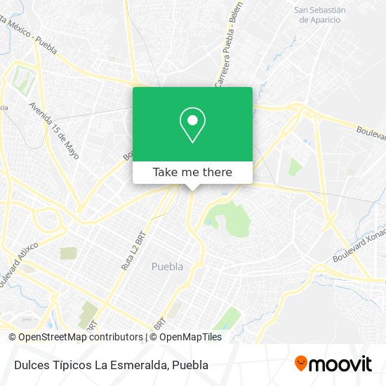 Dulces Típicos La Esmeralda map