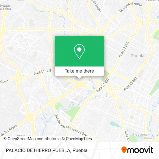 PALACIO DE HIERRO PUEBLA map