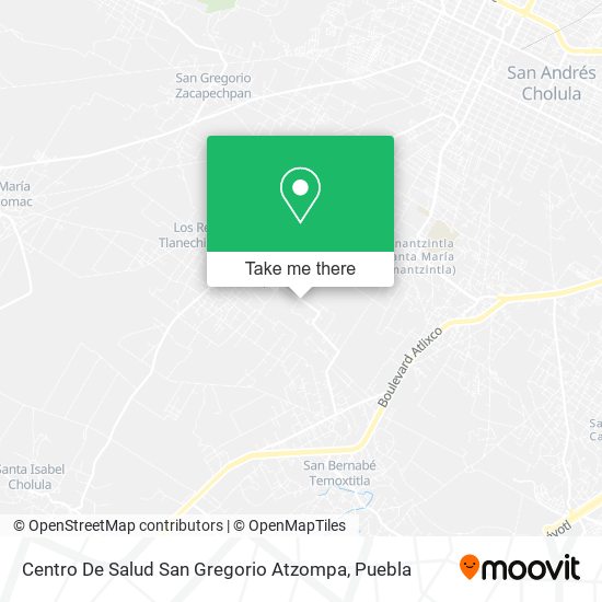 Centro De Salud San Gregorio Atzompa map