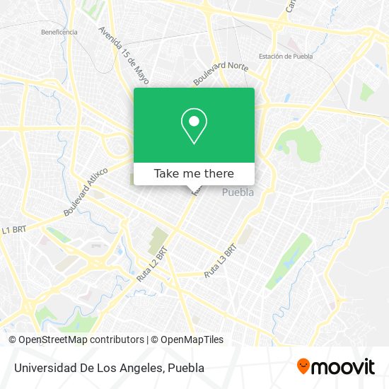 Mapa de Universidad De Los Angeles