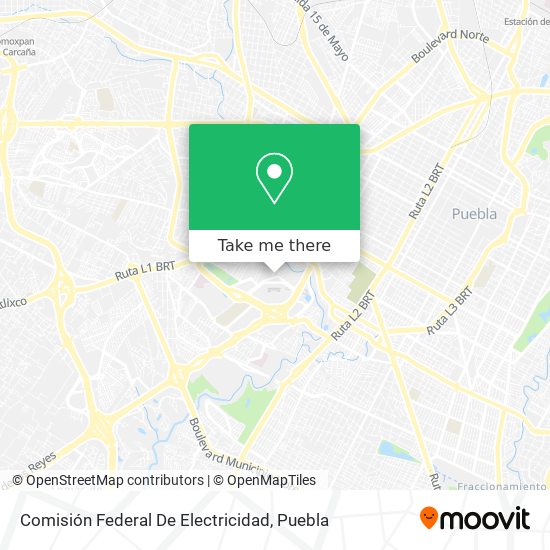Comisión Federal De Electricidad map