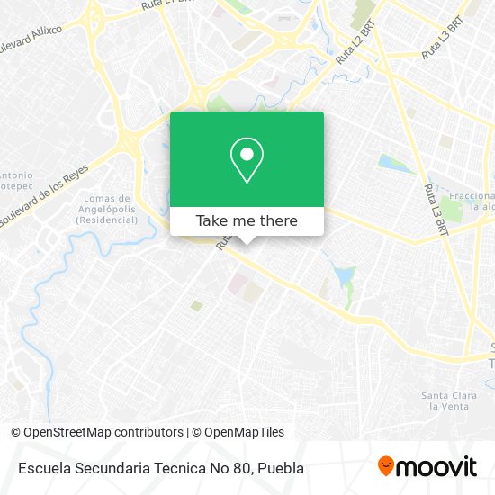 Escuela Secundaria Tecnica No 80 map