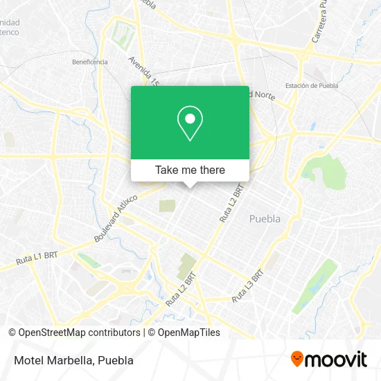 Motel Marbella map