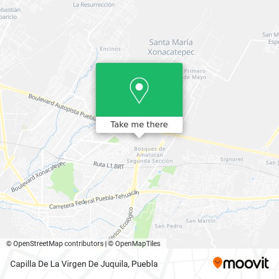 Mapa de Capilla De La Virgen De Juquila