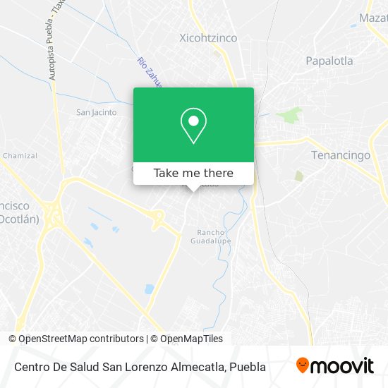 Mapa de Centro De Salud San Lorenzo Almecatla