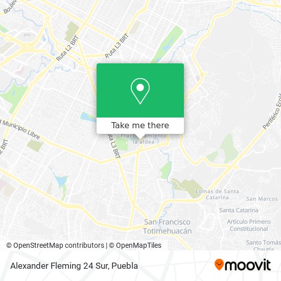 Alexander Fleming 24 Sur map