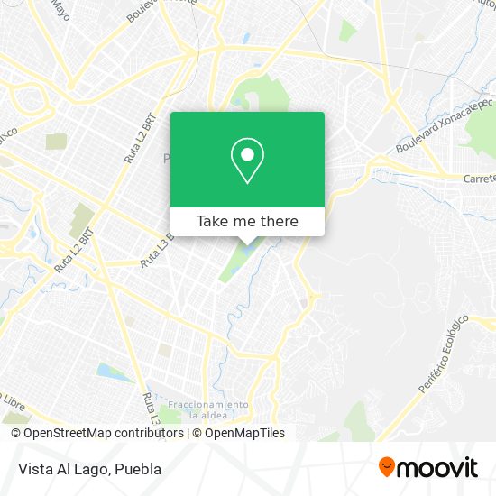 Mapa de Vista Al Lago