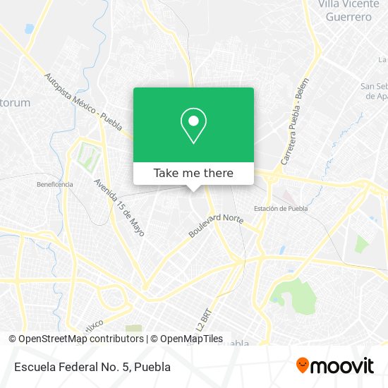Mapa de Escuela Federal No. 5