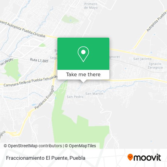 Mapa de Fraccionamiento El Puente