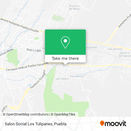 Mapa de Salon Social Los Tulipanes