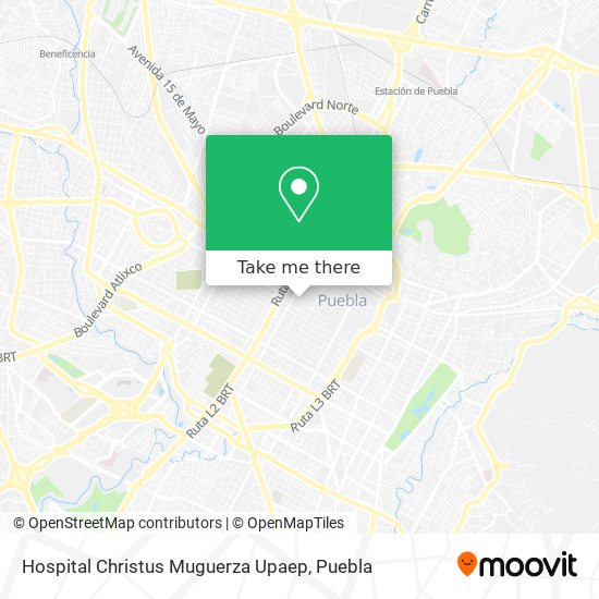 Hospital Christus Muguerza Upaep map