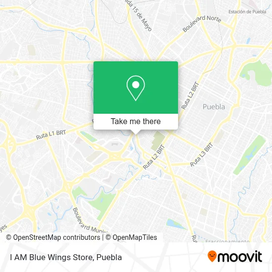 I AM Blue Wings Store map