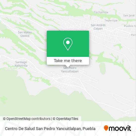 Centro De Salud San Pedro Yancuitlalpan map