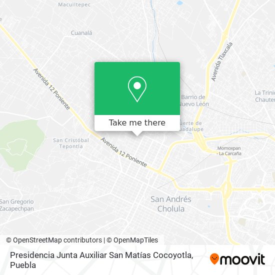Presidencia Junta Auxiliar San Matías Cocoyotla map