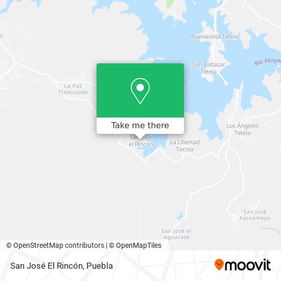 San José El Rincón map