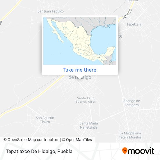 Tepatlaxco De Hidalgo map